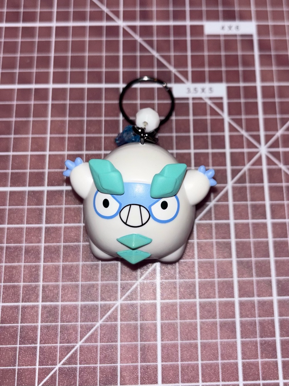 Handmade Galarian Darumaka Keychain